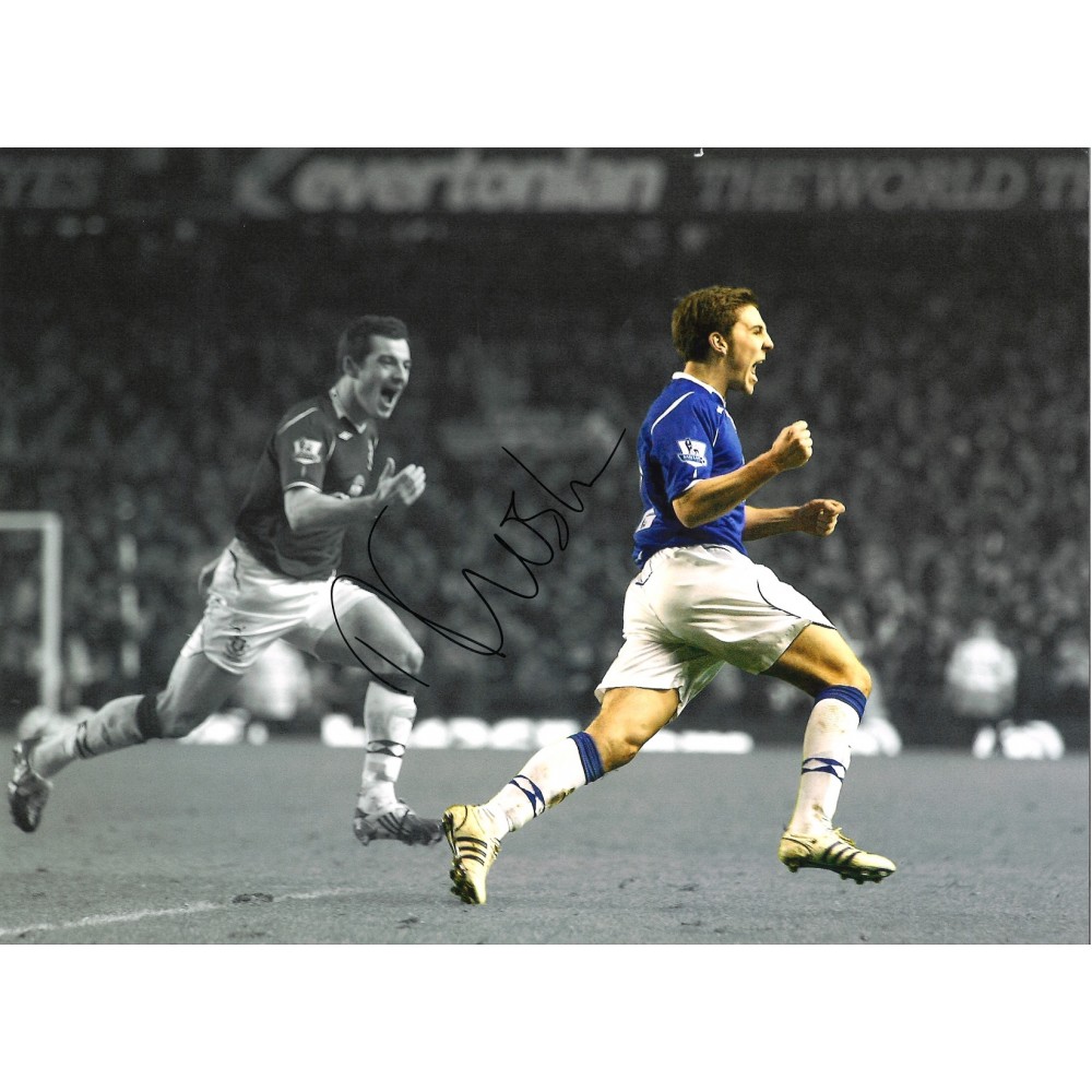 Dan Gosling collage Everton Signed 16 x 12 inch football photo. Dan Gosling collage Everton Signed 16 x 12 inch football photo.