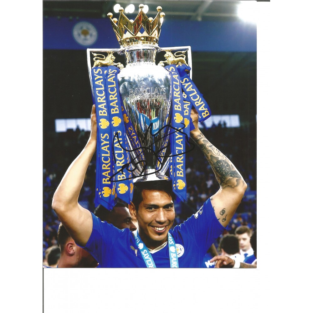 Leonardo Ulloa Leicester City Signed 16 x 12 inch football photo. Leonardo Ulloa Leicester City Signed 16 x 12 inch football photo.