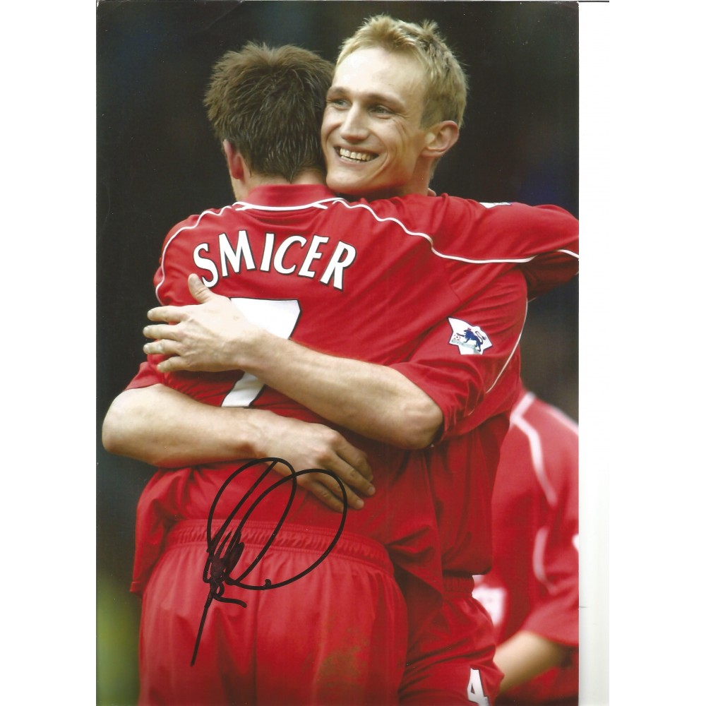 Vladimir Smicer Liverpool Signed 12 x 8 inch football photo. Vladimir Smicer Liverpool Signed 12 x 8 inch football photo.