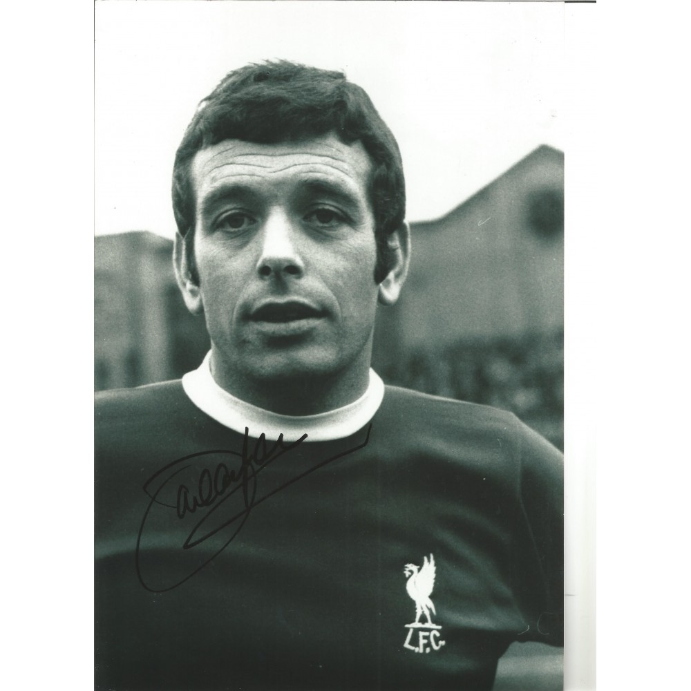 Ian Callaghan Liverpool Signed 10 x 8 inch football photo. Ian Callaghan Liverpool Signed 10 x 8 inch football photo.