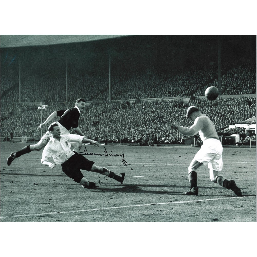 Tom Finney Assorted Preston Signed 16 x 12 inch football photo. Tom Finney Assorted Preston Signed 16 x 12 inch football photo.