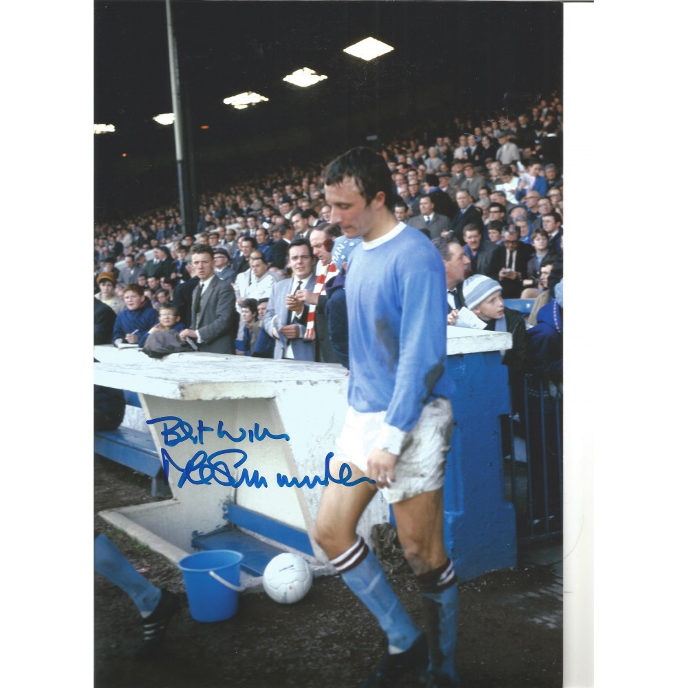 Mike Sumerbee Manchester City Signed 10 x 8 inch football photo. Mike Sumerbee Manchester City Signed 10 x 8 inch football photo.