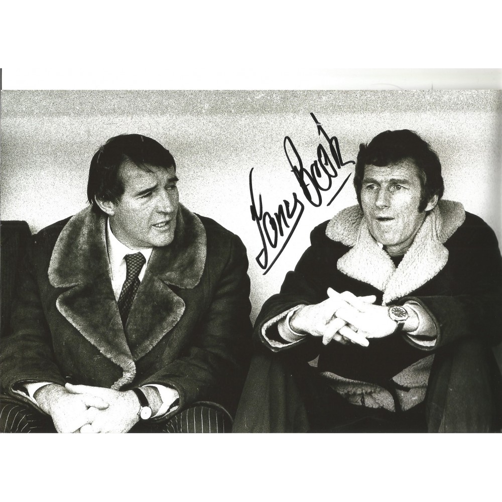 Tony Book Manchester City Signed 12 x 8 inch football photo. Tony Book Manchester City Signed 12 x 8 inch football photo.