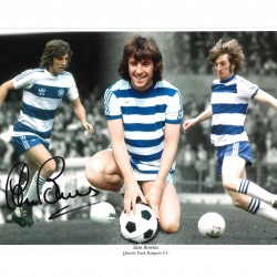 Stan Bowles Collage QPR Signed 16 x 12 inch football photo. Stan Bowles Collage QPR Signed 16 x 12 inch football photo.