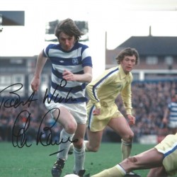 Stan Bowles QPR Signed 10 x 8 inch football photo. Stan Bowles QPR Signed 10 x 8 inch football photo.