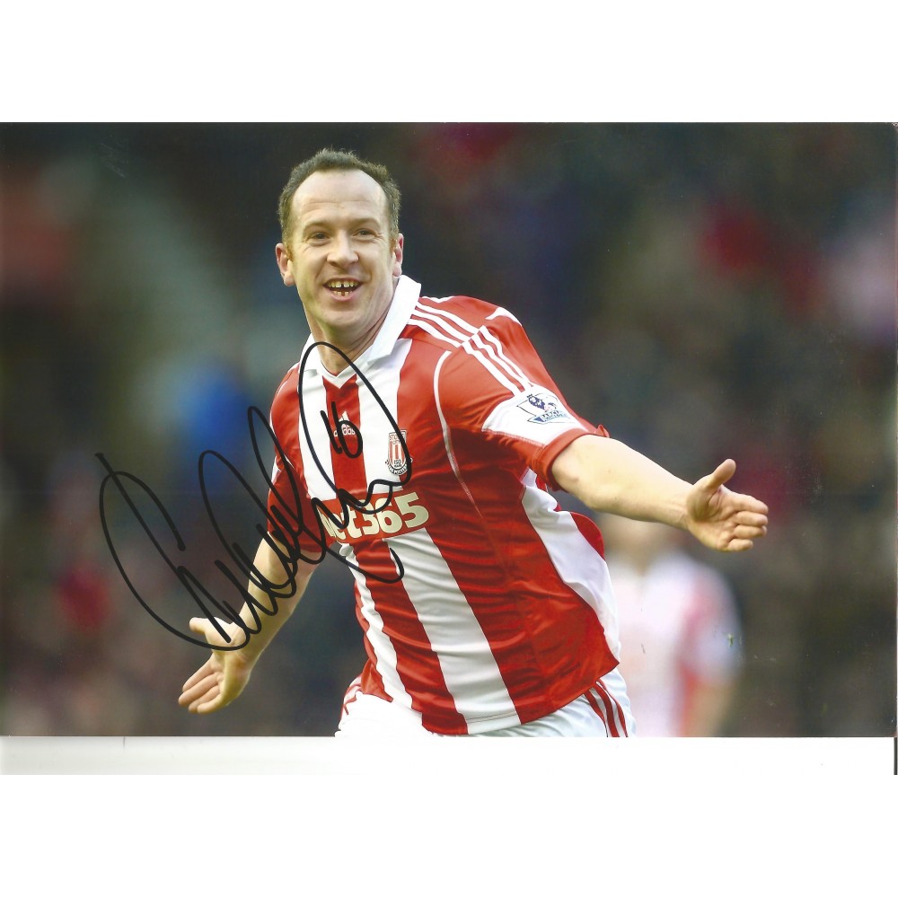Charlie Adam Stoke signed 12 x 8 inch football photo. Charlie Adam Stoke signed 12 x 8 inch football photo.