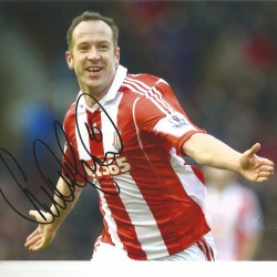 Charlie Adam Stoke signed 12 x 8 inch football photo. Charlie Adam Stoke signed 12 x 8 inch football photo.