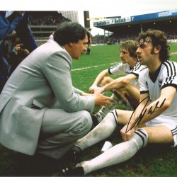 John Wark Ipswich Town Signed 10 x 8 inch football photo.