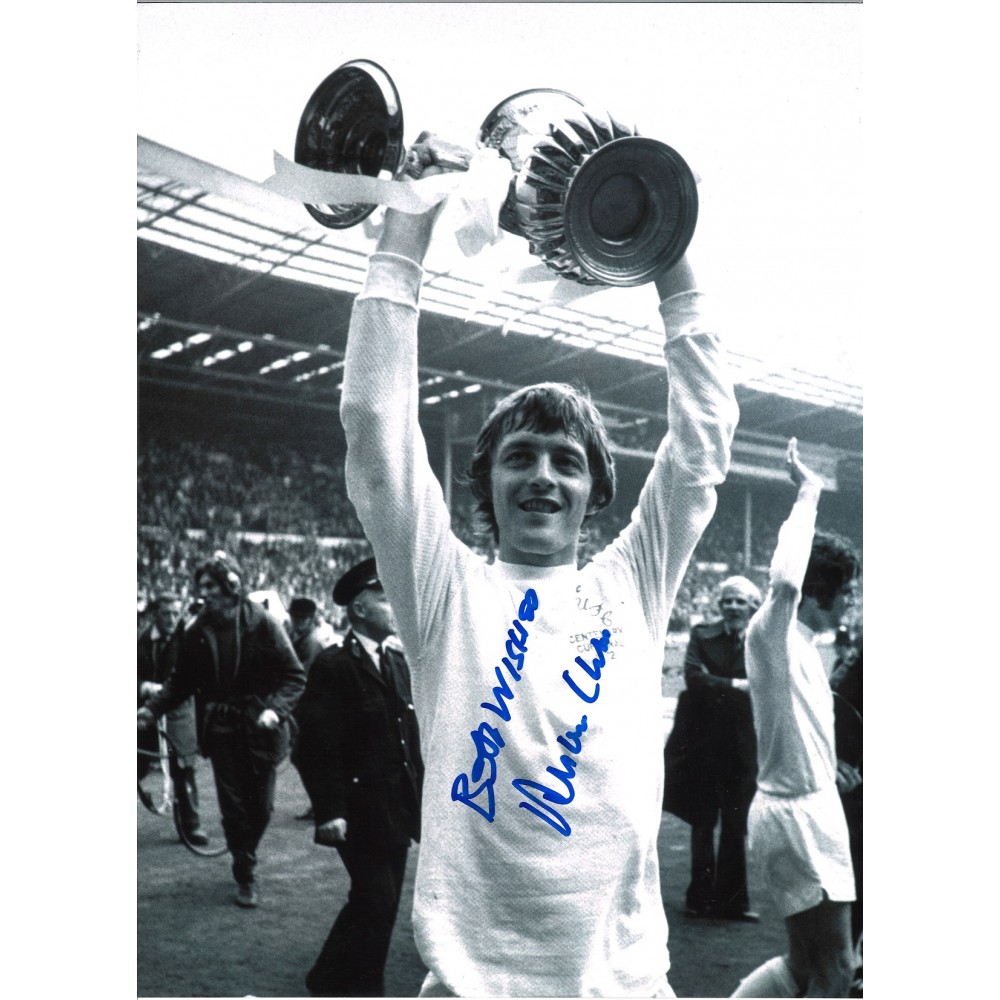 Alan Clarke Leeds United Signed 16 x 12 inch football photo. Alan Clarke Leeds United Signed 16 x 12 inch football photo.