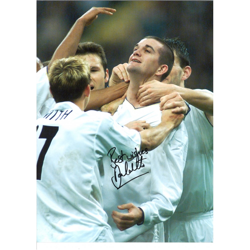 Dom Matteo San Siro Leeds United Signed 16 x 12 inch football photo. Dom Matteo San Siro Leeds United Signed 16 x 12 inch football photo.