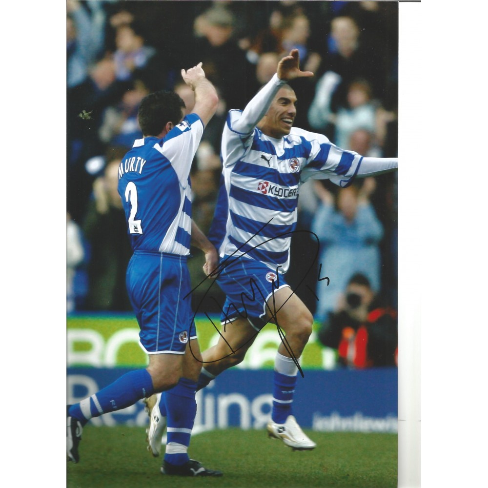Harper Reading 12 x 8 signed colour football photo. Harper Reading 12 x 8 signed colour football photo.