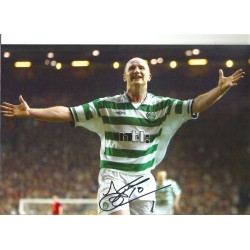 John Hartson assorted Celtic Signed 10 x 8 inch football photo.