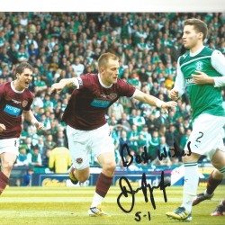 Danny Granger Hearts Signed 12 x 8 inch football photo. Danny Granger Hearts Signed 12 x 8 inch football photo.