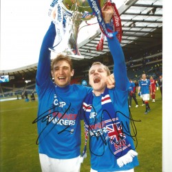 Steven Naismith and Nikica Jelavic 12 x 8 inch Rangers football colour photo. Steven Naismith and Nikica Jelavic 12 x 8 inch Rangers football colour photo.