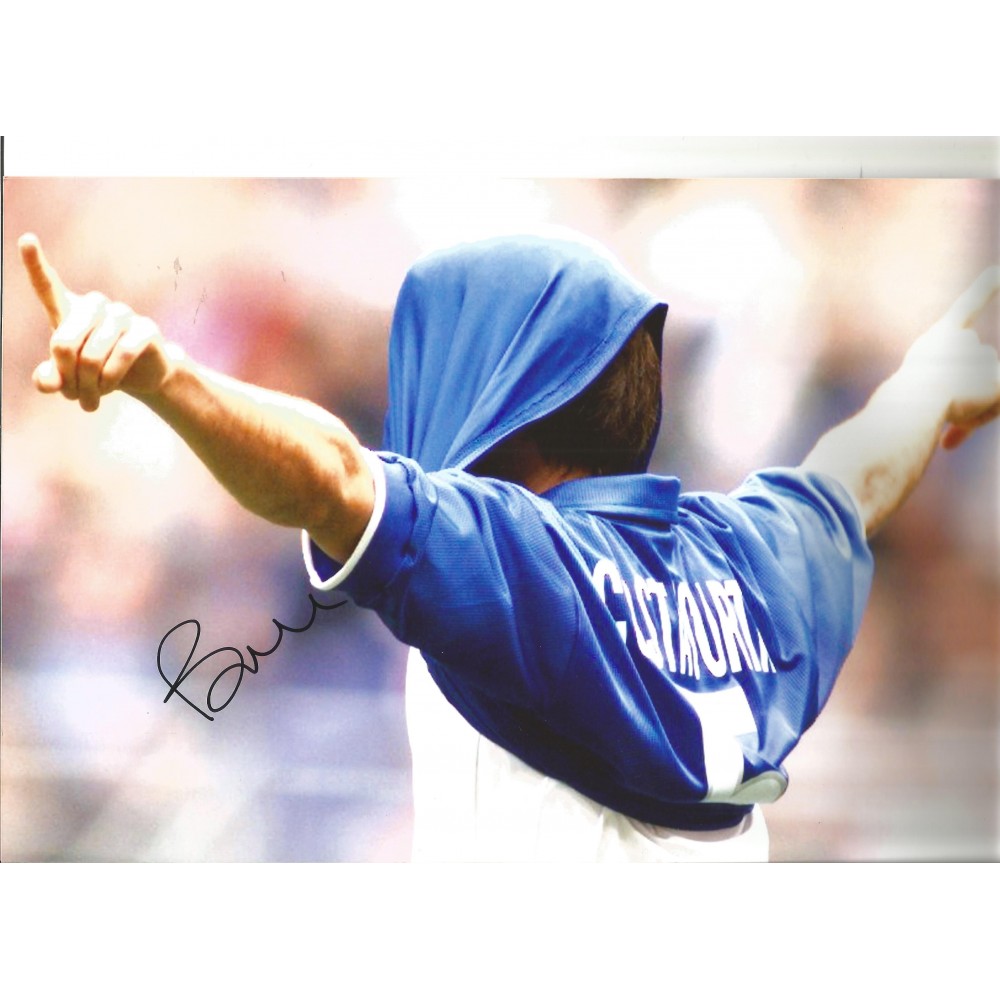 Alessandro Costacurta Italy Signed 12 x 8 inch football photo. Alessandro Costacurta Italy Signed 12 x 8 inch football photo.