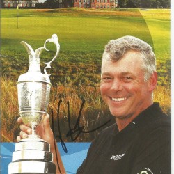 Hunter Mahan signed 2012 Open Championship spectator guide booklet. Hunter Mahan signed 2012 Open Championship spectator guide booklet.