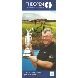Brandt Snedeker signed 2012 Open Championship spectator guide golf booklet.