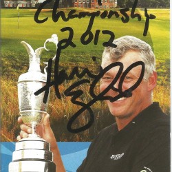 Harris English signed 2012 Open Championship spectator guide booklet. Harris English signed 2012 Open Championship spectator guide booklet.