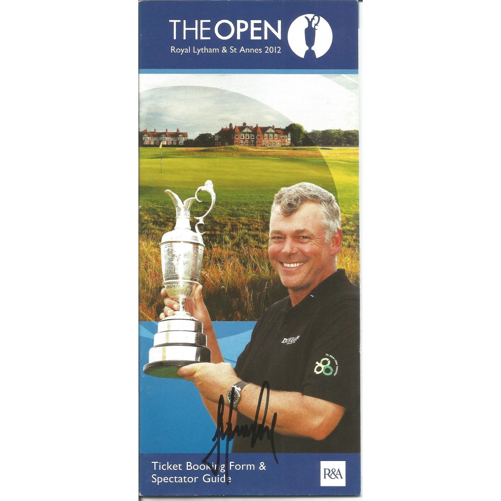 Trevor Immlman signed 2012 Open Championship spectator guide booklet. Trevor Immlman signed 2012 Open Championship spectator guide booklet.