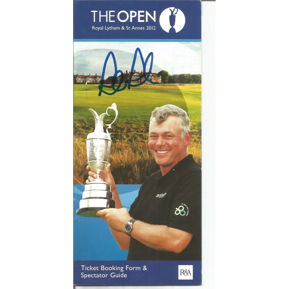 Robert Rock signed 2012 Open Championship spectator guide booklet. Robert Rock signed 2012 Open Championship spectator guide booklet.