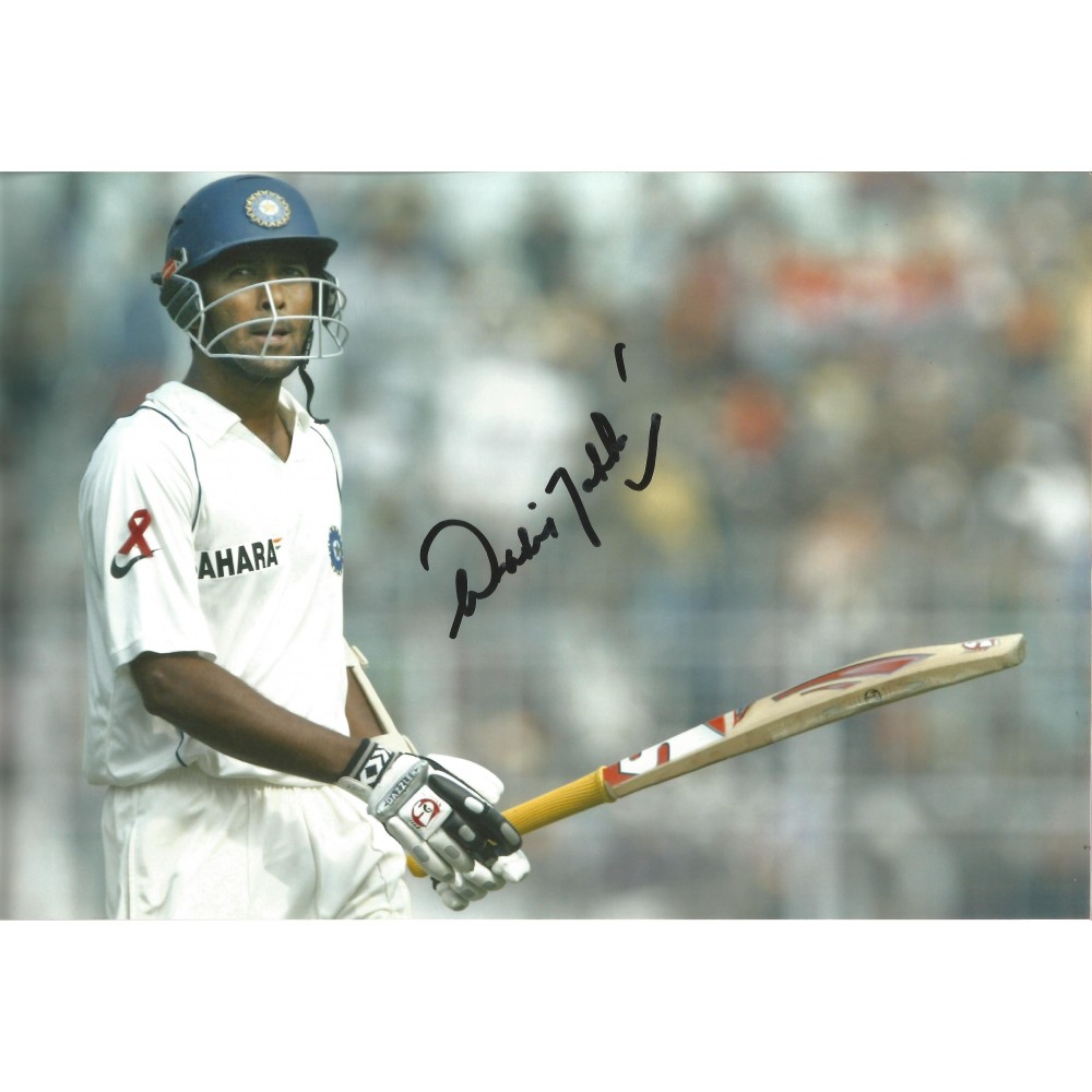 Wasim Jaffer Signed 10 x 8 inch cricket photo.