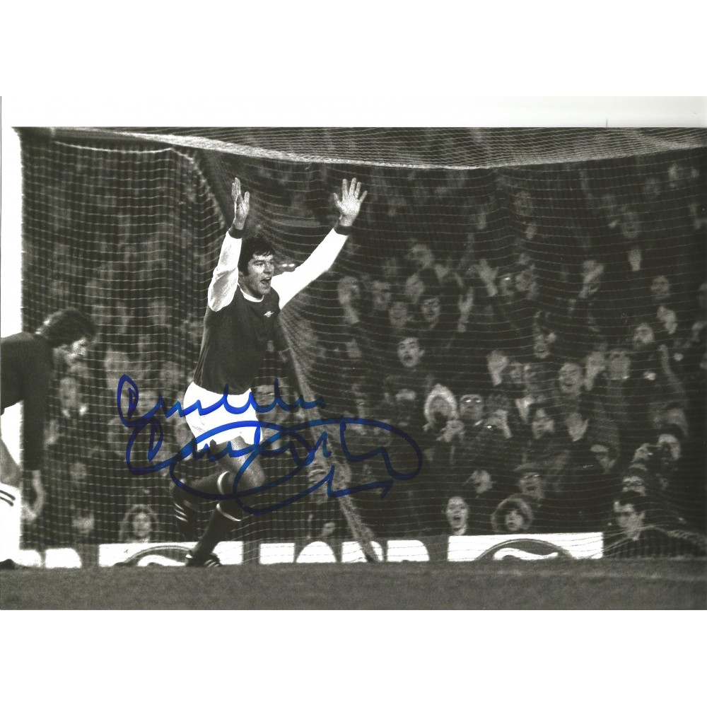 Football Malcolm Macdonald 12x8 Signed B/W Photo