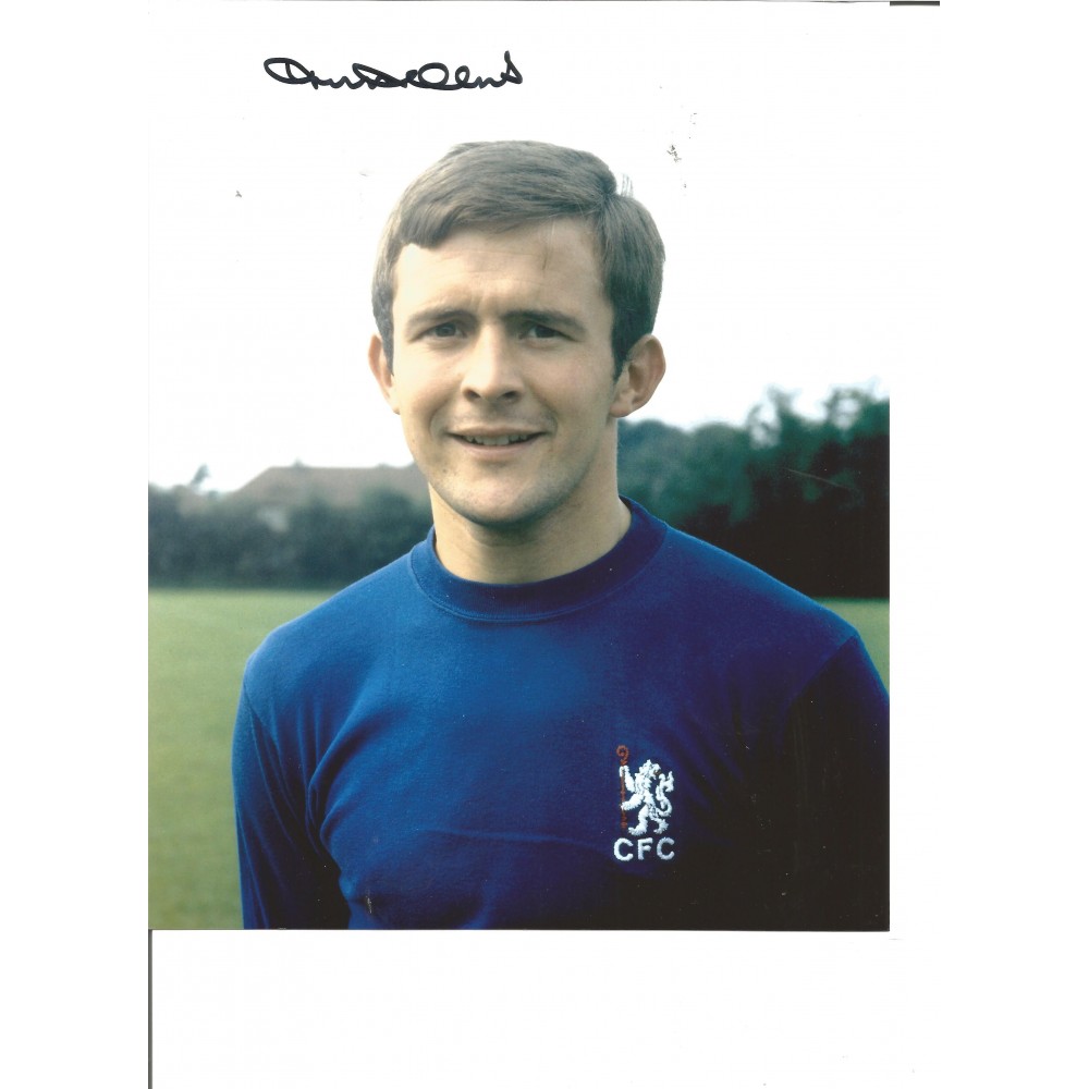 Football John Hollins 10x8 Signed colour Photo Football John Hollins 10x8 Signed colour Photo