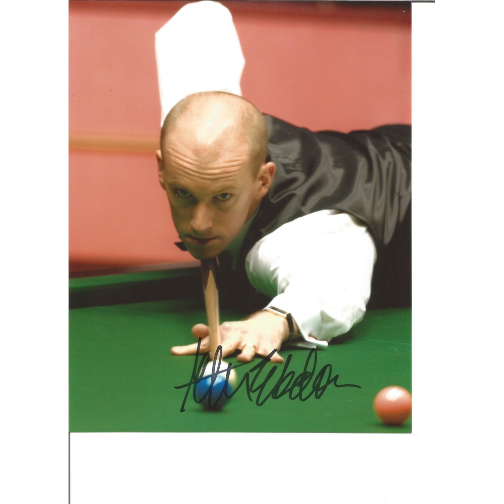 Snooker Peter Ebdon 10x8 Signed Colour Photo Pictured In Action At The World Championship. Snooker Peter Ebdon 10x8 Signed Colour Photo Pictured In Action At The World Championship.