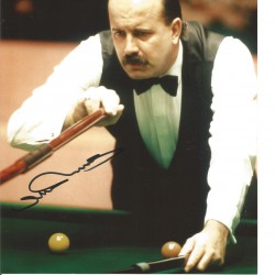 Snooker Willie Thorne 10x8 Signed Colour Photo Pictured In Action At The World Championship. Snooker Willie Thorne 10x8 Signed Colour Photo Pictured In Action At The World Championship.