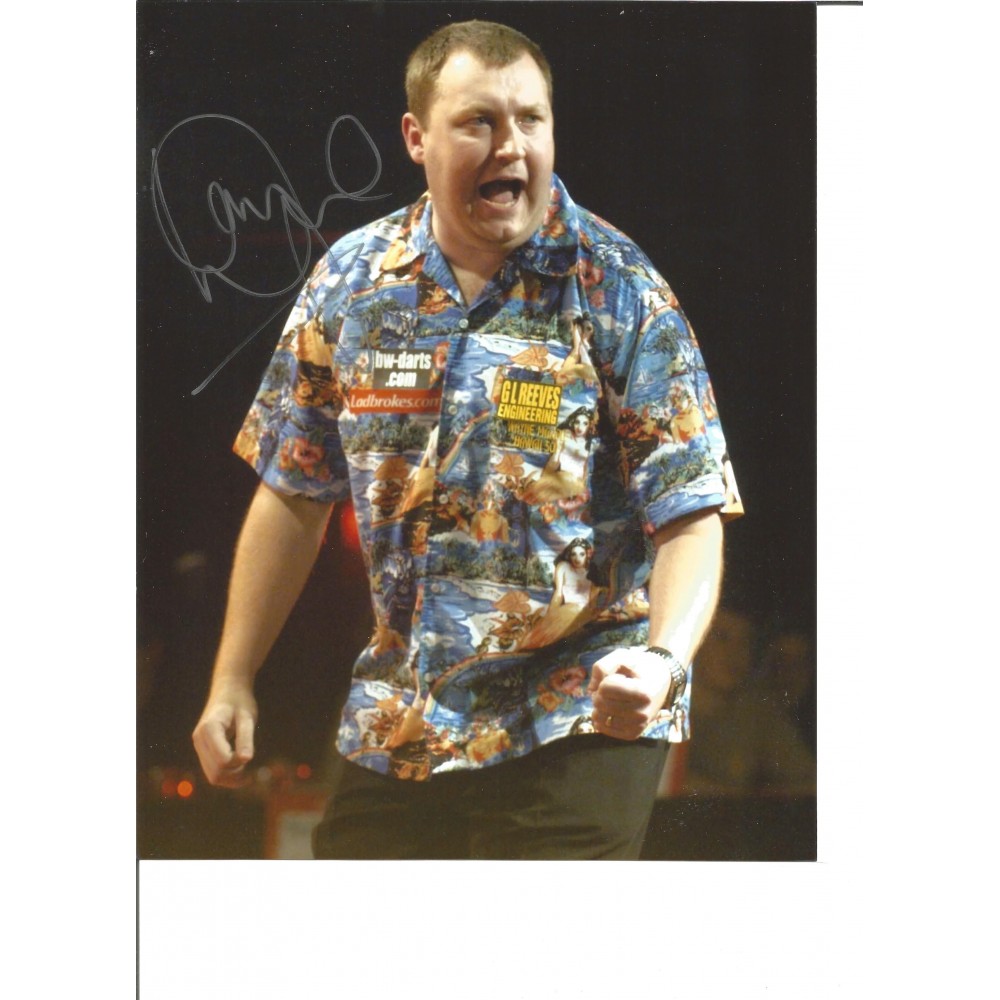 Darts Wayne Hawaii 501 Mardle 10x8 Signed Colour Photo Pictured In Action Darts Wayne Hawaii 501 Mardle 10x8 Signed Colour Photo Pictured In Action