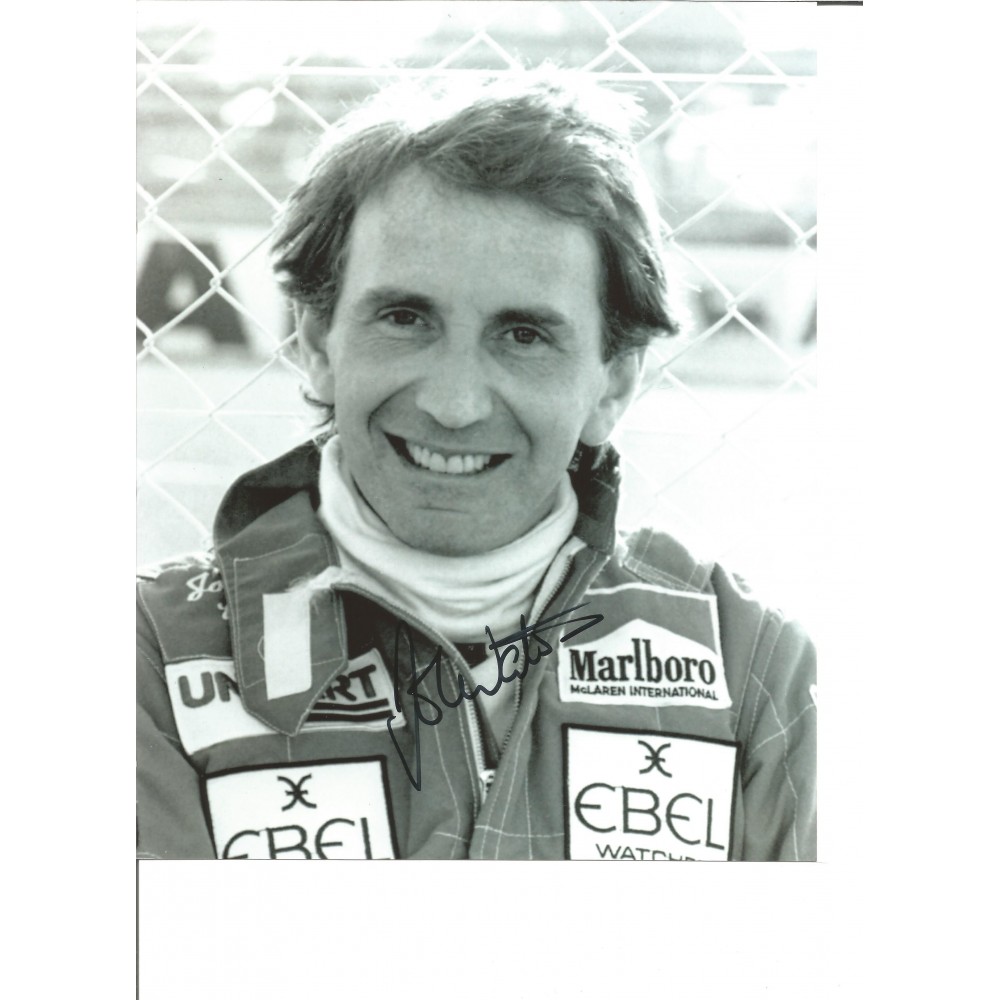 Motor Racing John Watson 10x8 Signed B/W Photo Portrait Driver Formula One Motor Racing John Watson 10x8 Signed B/W Photo Portrait Driver Formula One