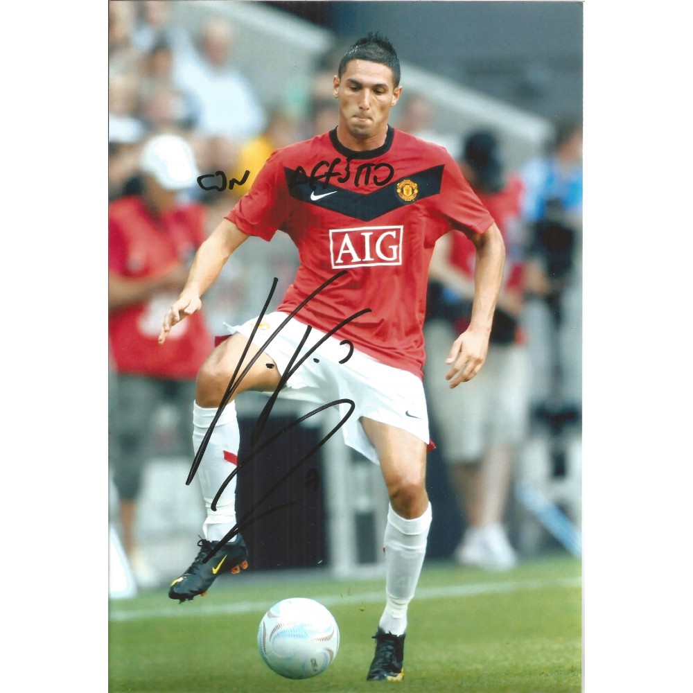 Football Federico Macheda 10x8 signed colour photo Football Federico Macheda 10x8 signed colour photo