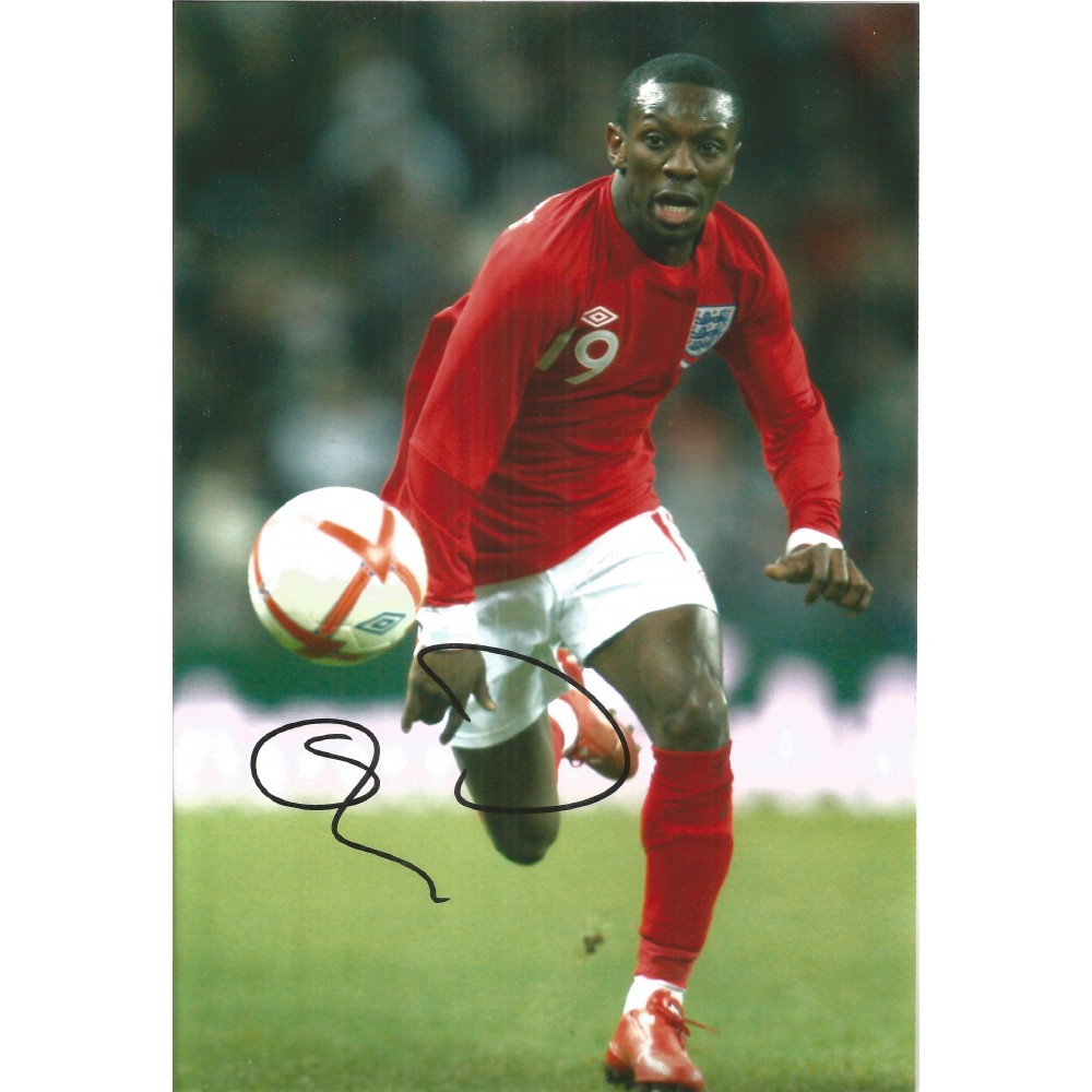 Football Shaun Wright Philips 10x8 signed colour photo pictured in action for England. Football Shaun Wright Philips 10x8 signed colour photo pictured in action for England.