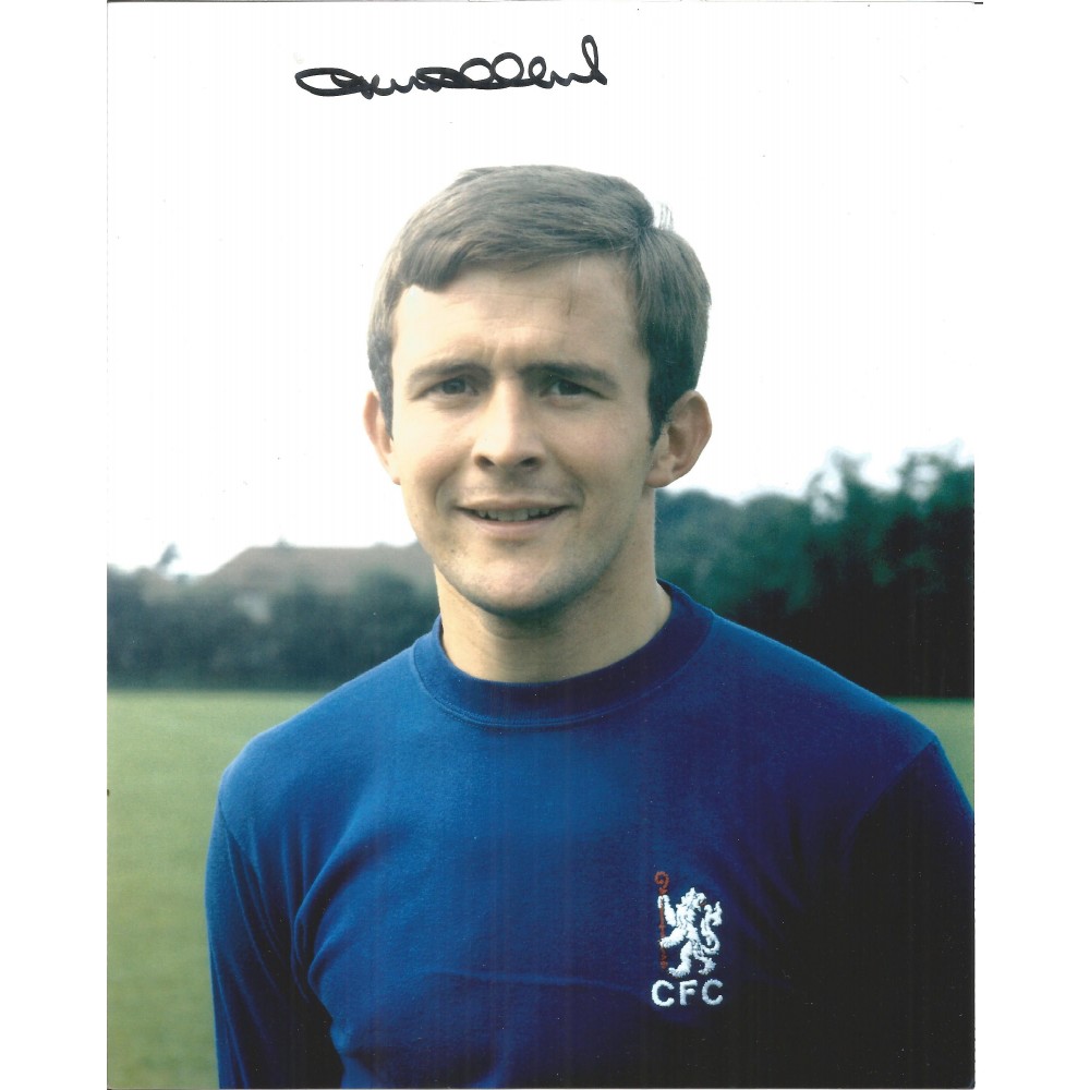 Football John Hollins 10x8 signed colour photo Football John Hollins 10x8 signed colour photo