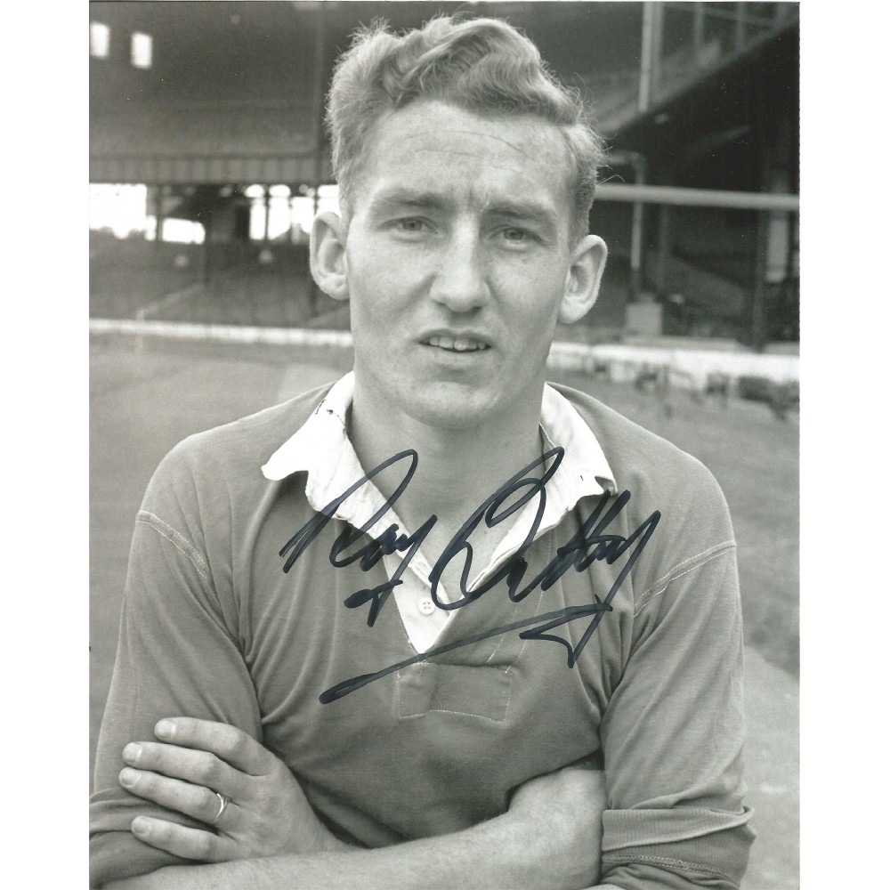 Football Roy Bentley 10x8 signed black and white photo.