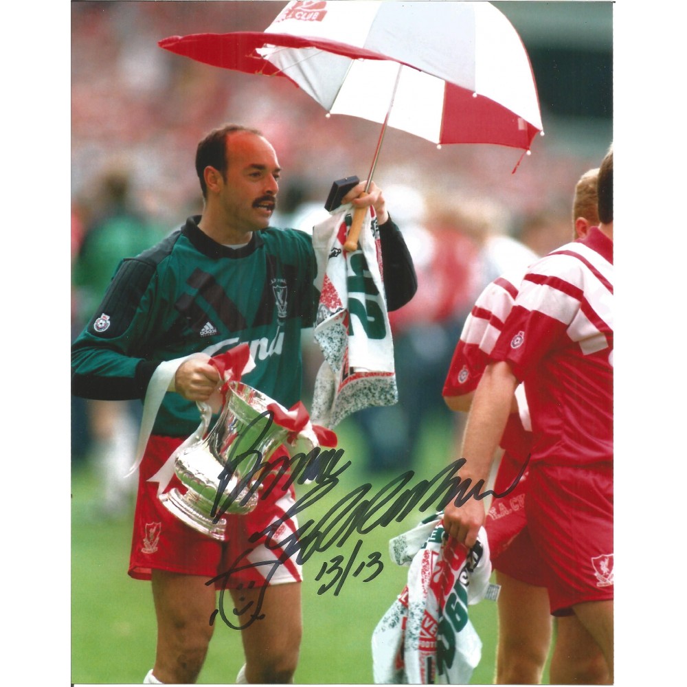 Football Bruce Grobbelaar 10x8 signed colour photo Football Bruce Grobbelaar 10x8 signed colour photo