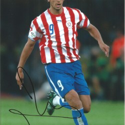 Football Roque Santa Cruz 12x8 signed colour photo