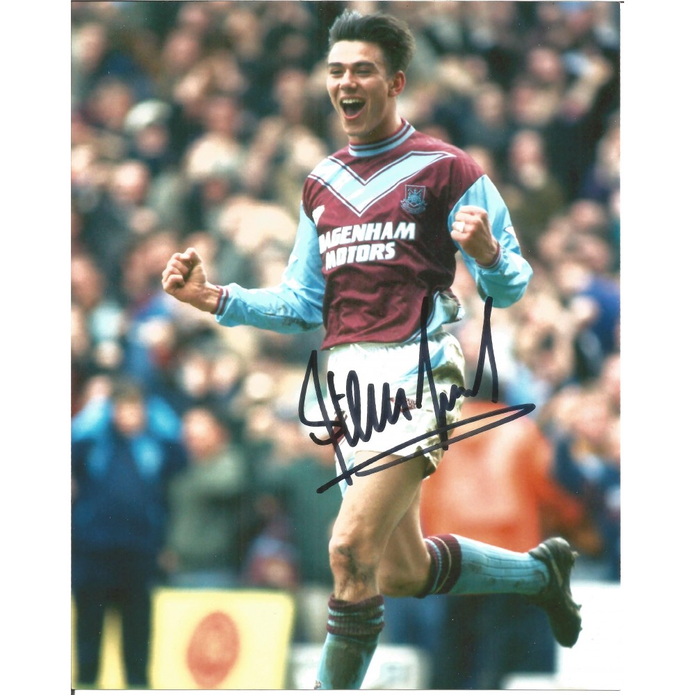 Football Steve Jones 10x8 signed colour photo