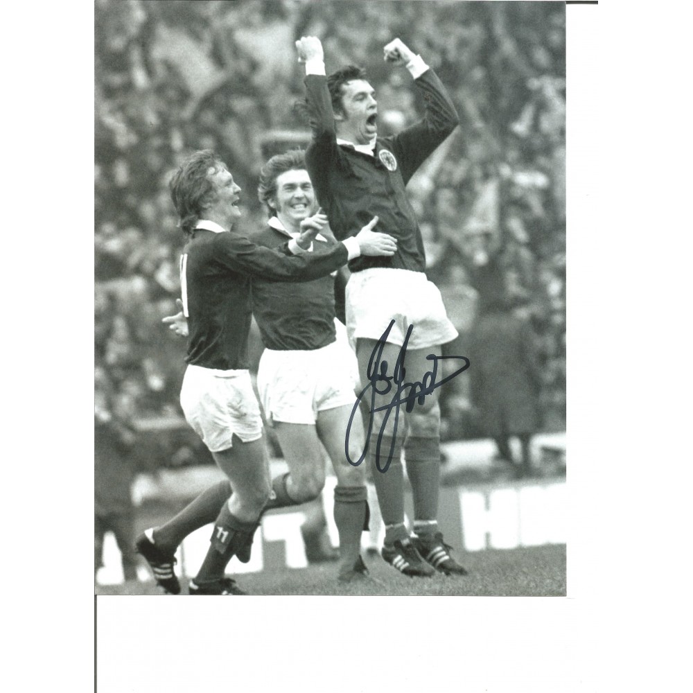 Football Joe Jordan 10x8 Signed Black And White Photo Football Joe Jordan 10x8 Signed Black And White Photo