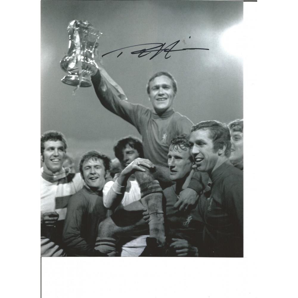 Football Ron Chopper Harris 10x8 Signed B/W Photo Football Ron Chopper Harris 10x8 Signed B/W Photo