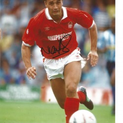 Football Nigel Jemson 12x8 Signed Colour Photo Football Nigel Jemson 12x8 Signed Colour Photo