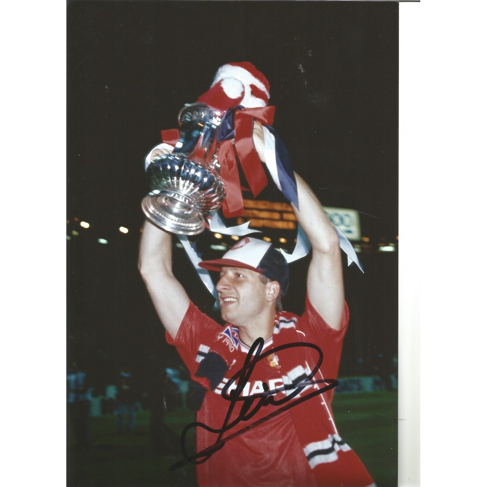 Football Lee Martin 12x8 Signed Colour Photo Football Lee Martin 12x8 Signed Colour Photo