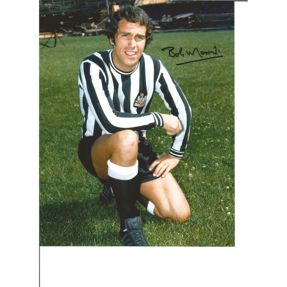 Football Bobby Moncur 10x8 Signed Colour Photo Football Bobby Moncur 10x8 Signed Colour Photo