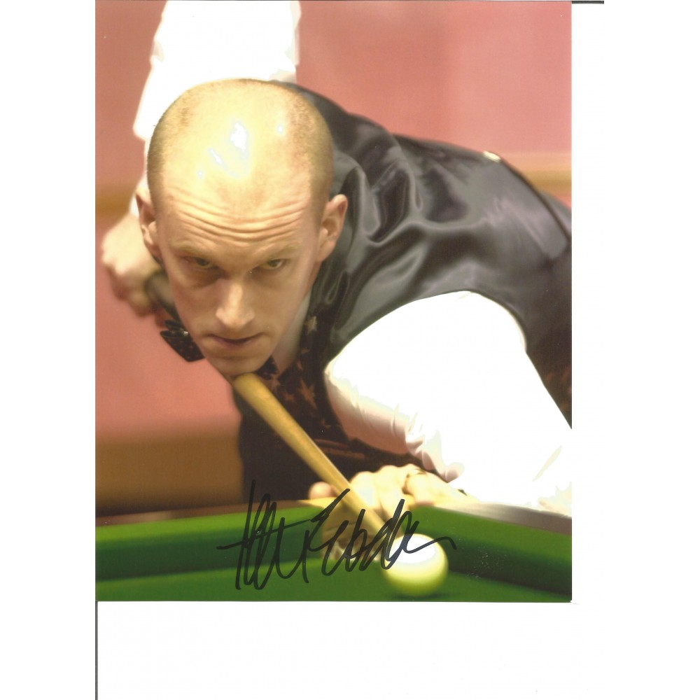Snooker Peter Ebdon 10x8 Signed Colour Photo Pictured In Action At The World Championship. Snooker Peter Ebdon 10x8 Signed Colour Photo Pictured In Action At The World Championship.